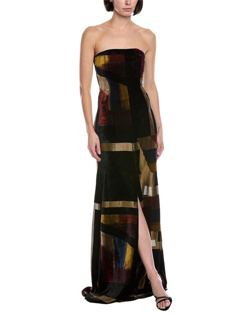 Akris Black Velvet Silk-Blend Maxi Dress