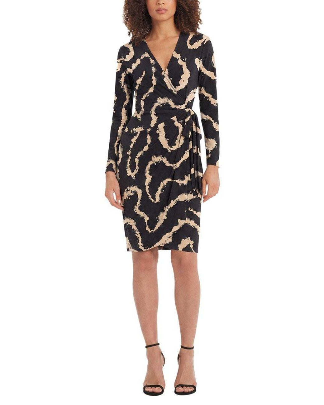Maggy London Black Wrap Dress