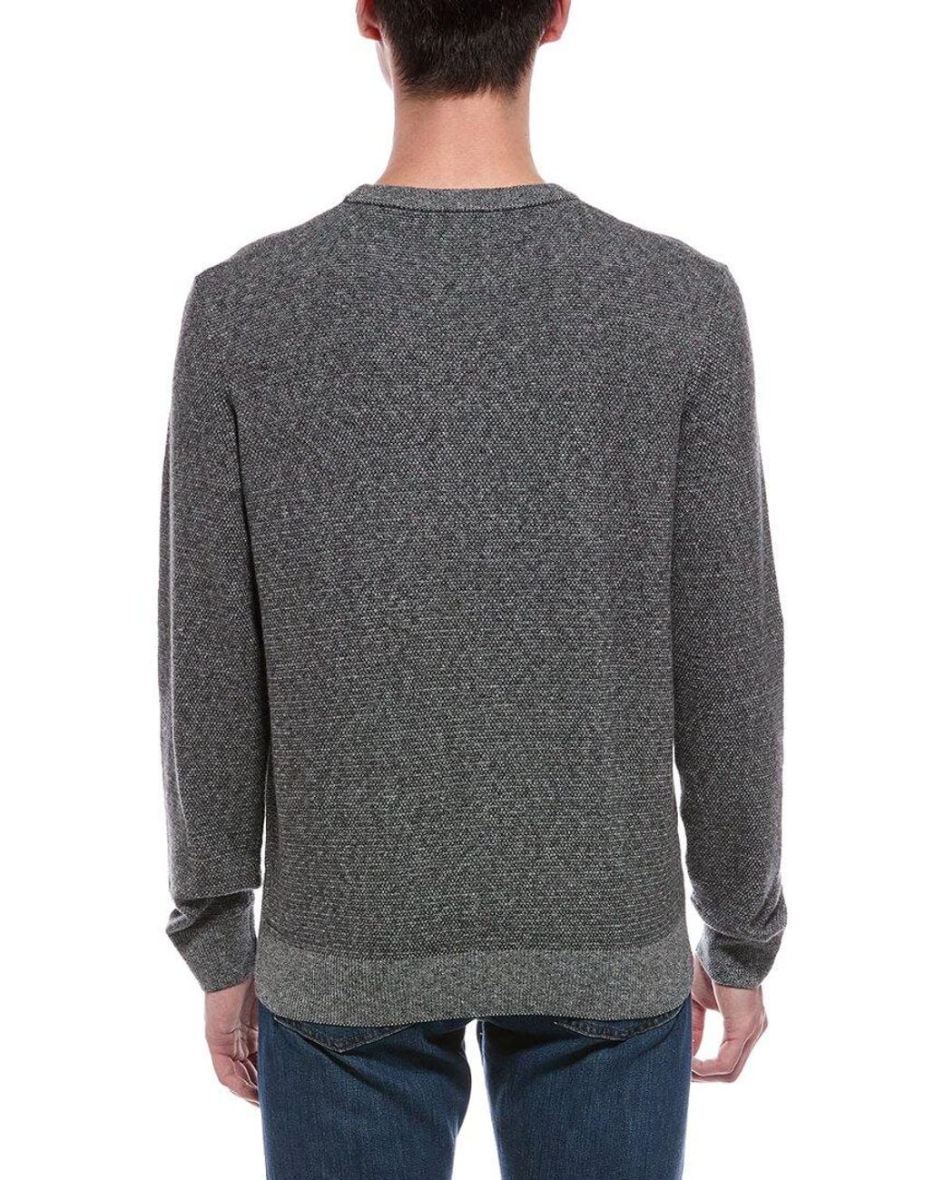 Faherty Brand Gray Jackson Crewneck Sweater for men