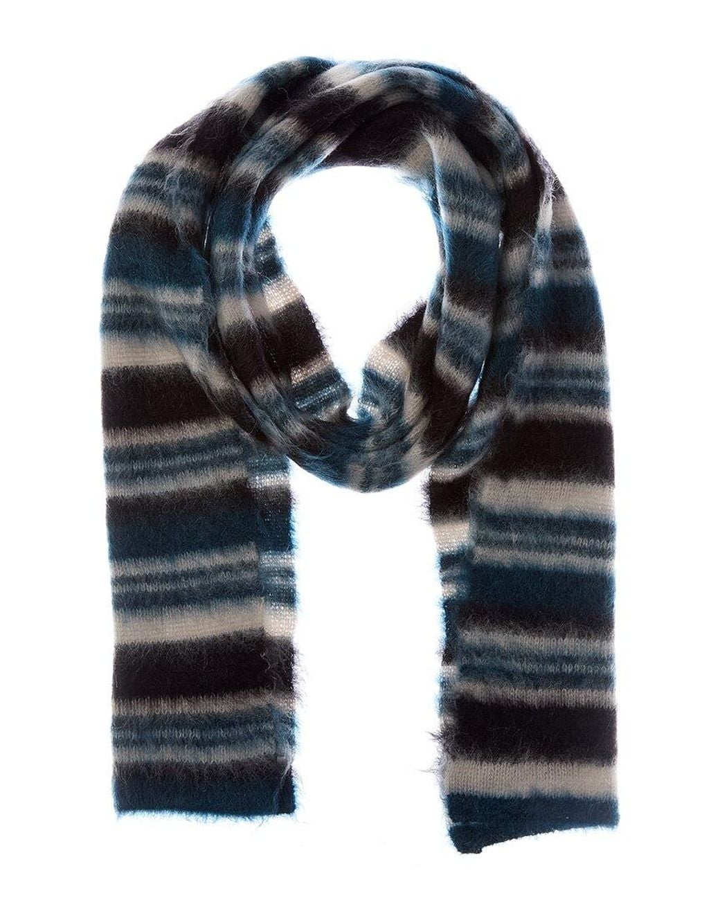 Isabel Marant Blue Duke Mohair & Wool-Blend Scarf