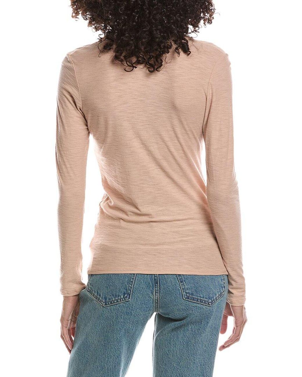 James Perse Blue Henley Top