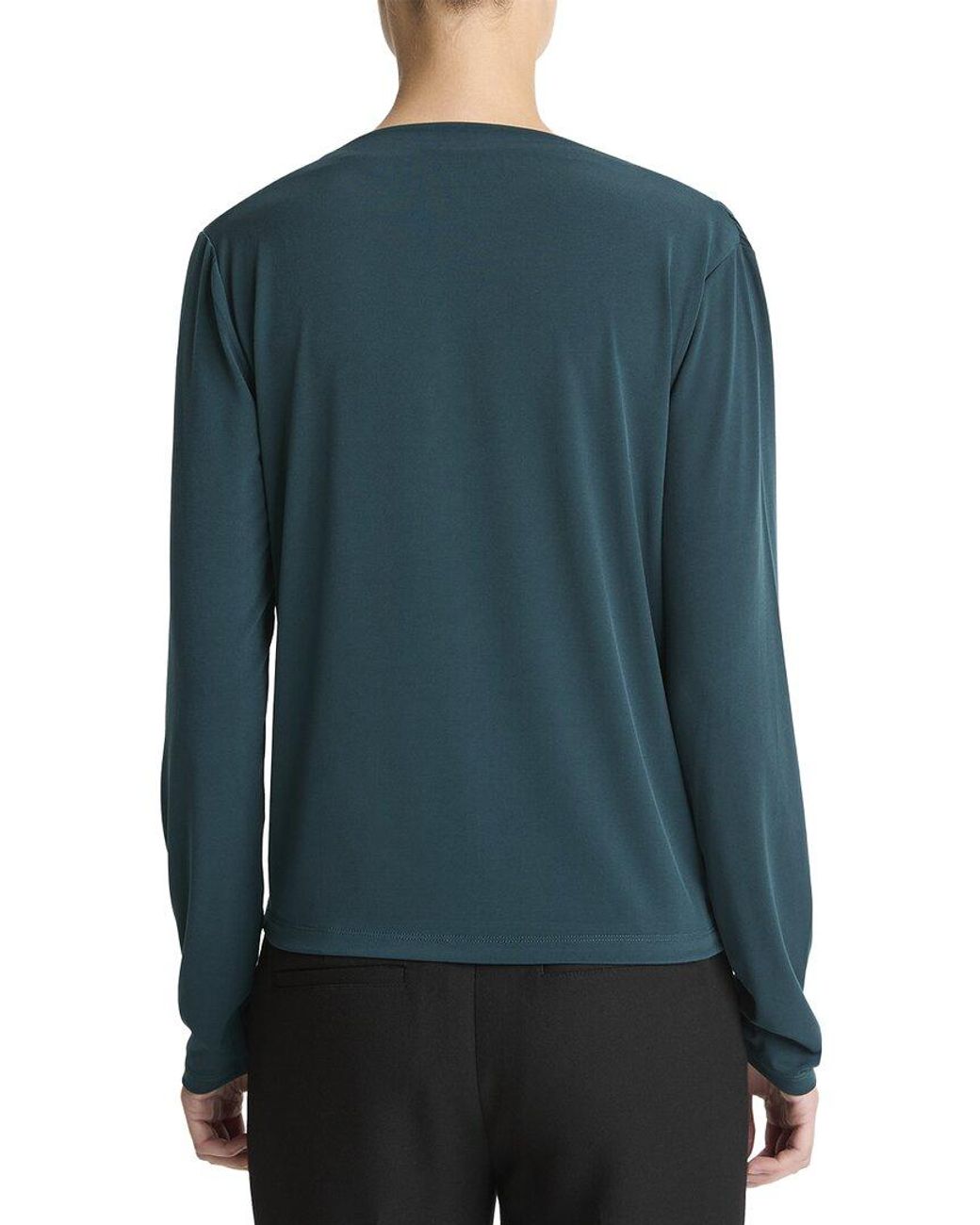 Vince Blue Cowl Neck Top