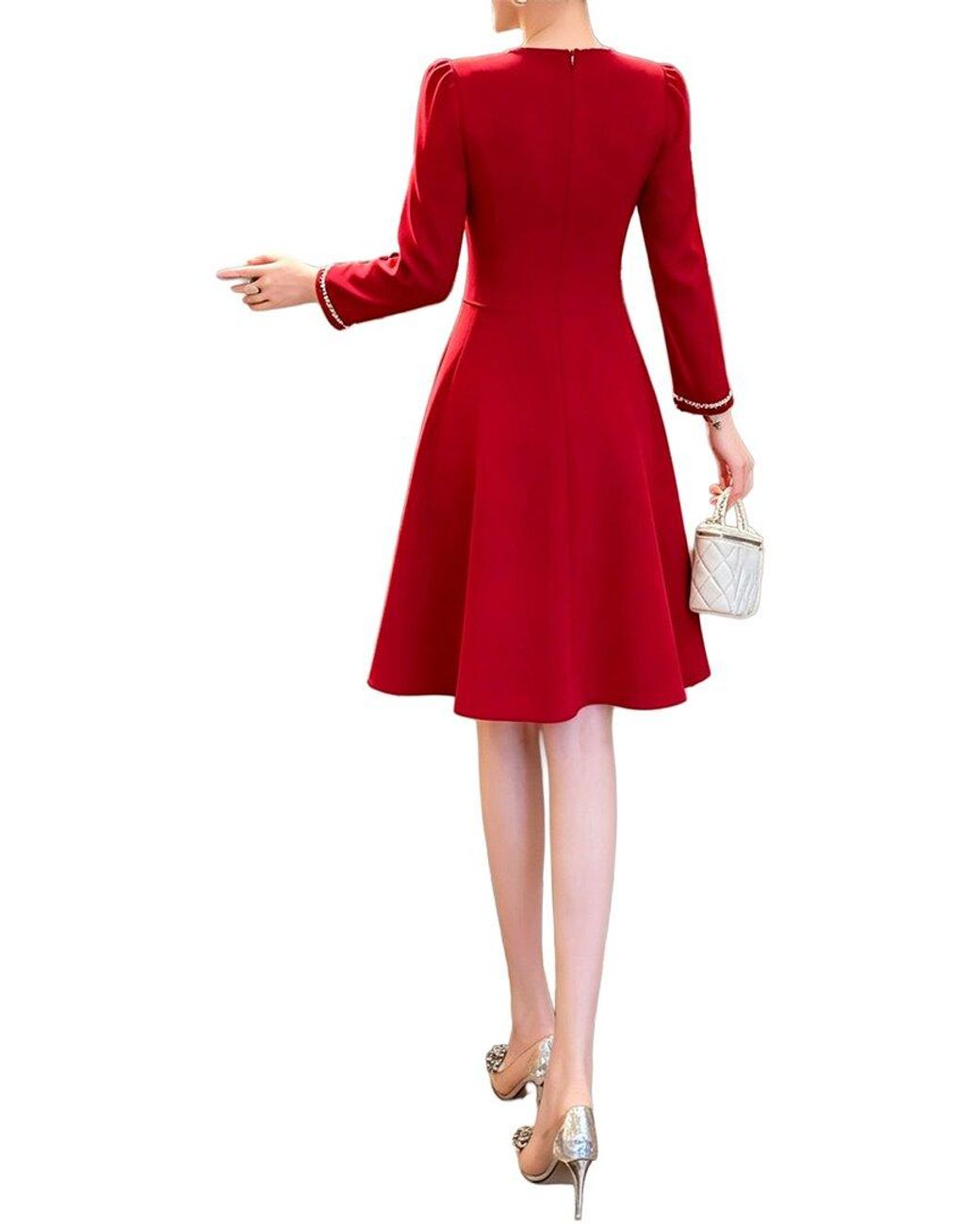 BRC By BURRYCO Red Solid Mini Dress