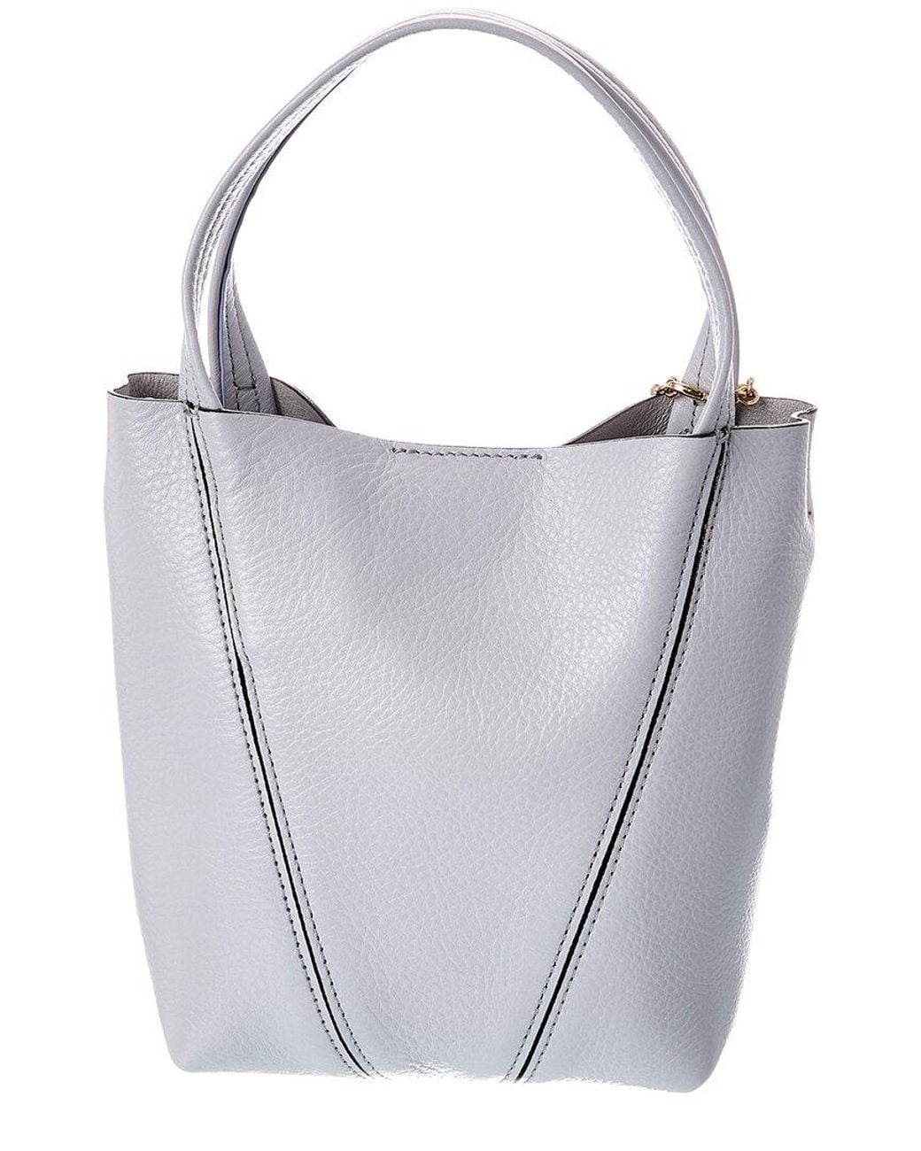 Chloé Blue Spin Leather Bucket Bag