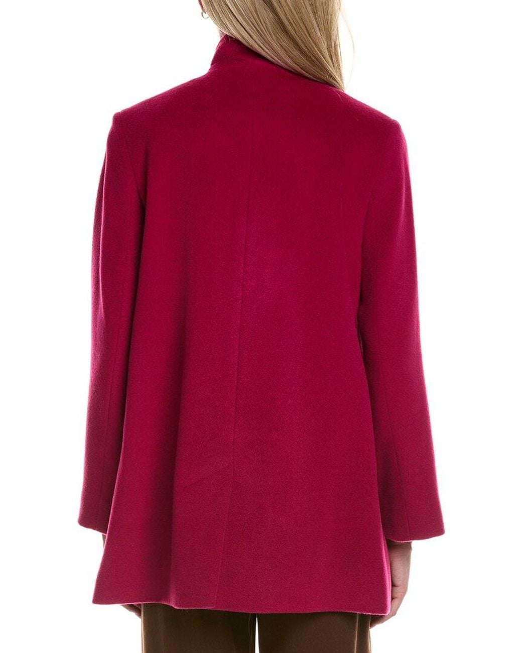 Fleurette Red Wool-Blend Coat