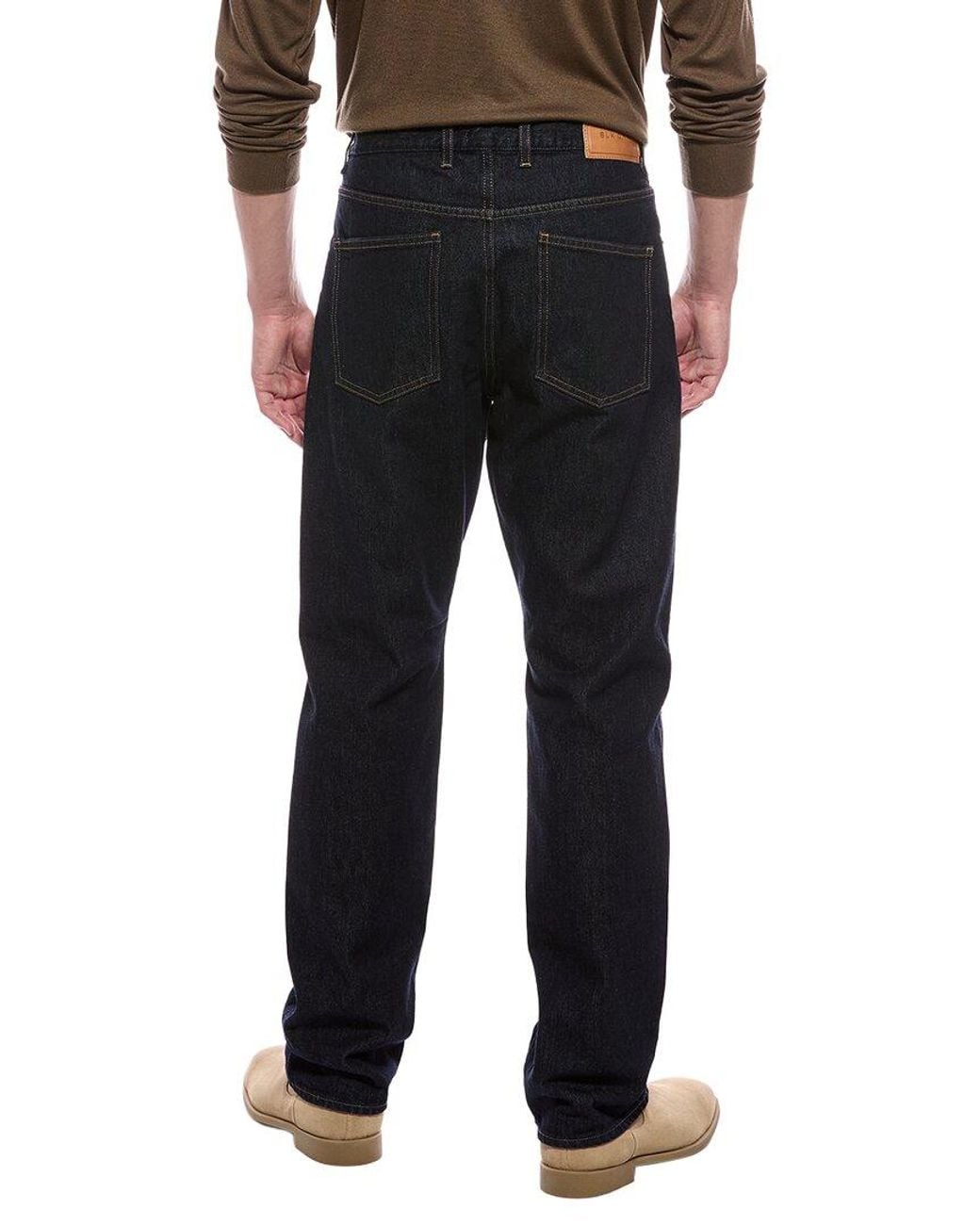 BLK DNM Black Straight Jean for men