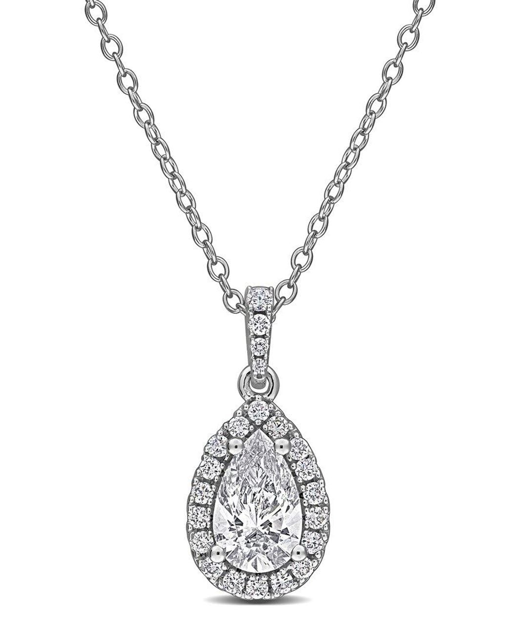 Created Forever Metallic 0.80 Ct. Tw. Lab-Grown Diamond Pendant