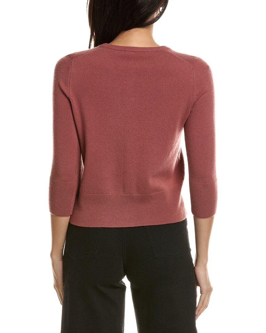 Vince Red Novelty Button Wool & Cashmere-Blend Cardigan