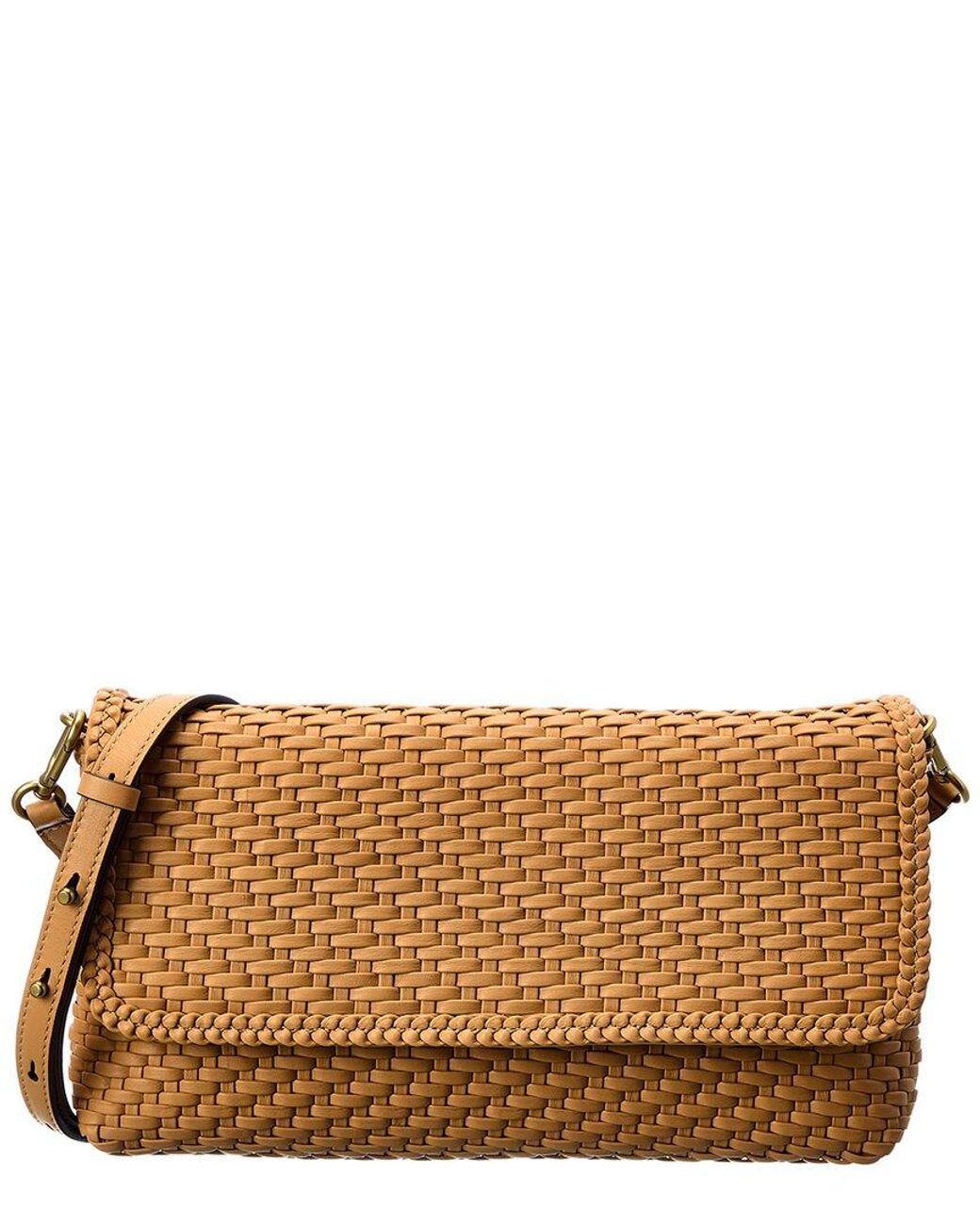Michael Kors Collection Woven Leather Shoulder Bag in Brown Lyst