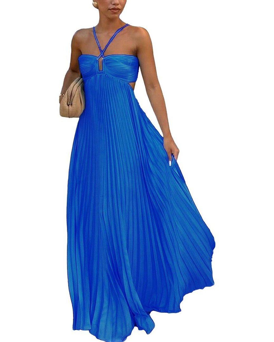 CAMILA BLANCO Blue Maxi Dress