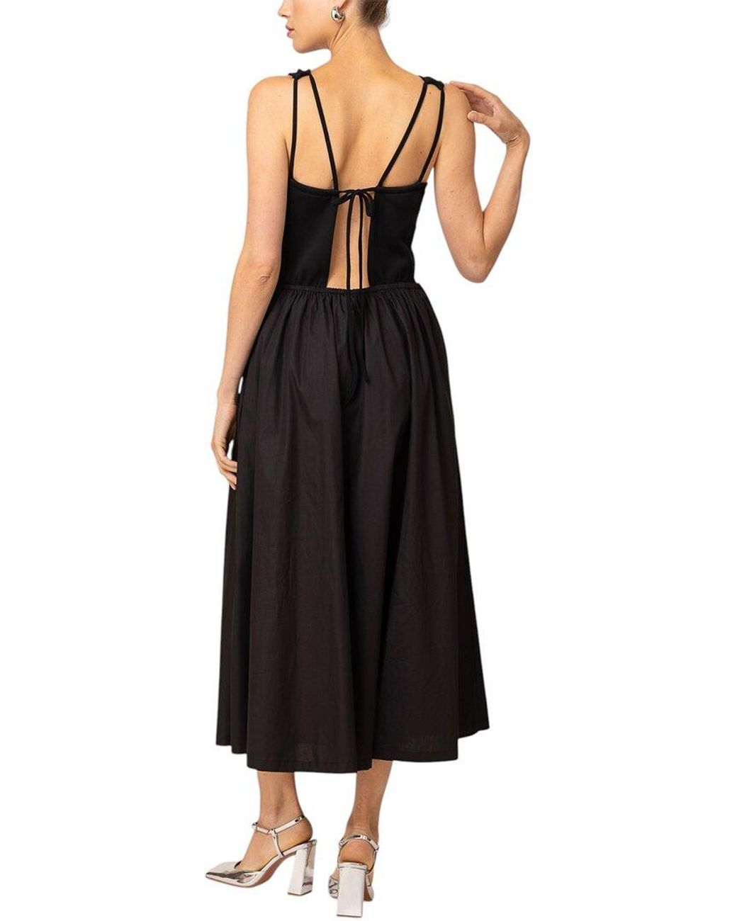 Line & Dot Black Matilda Teacup Dress