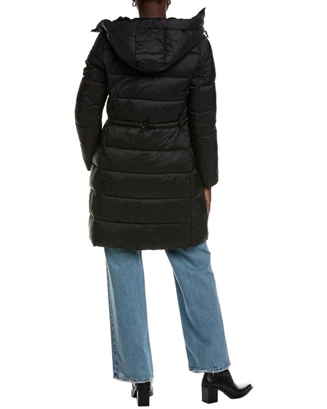 Laundry by Shelli Segal Black Smooth Nylon Zip Front Jacket