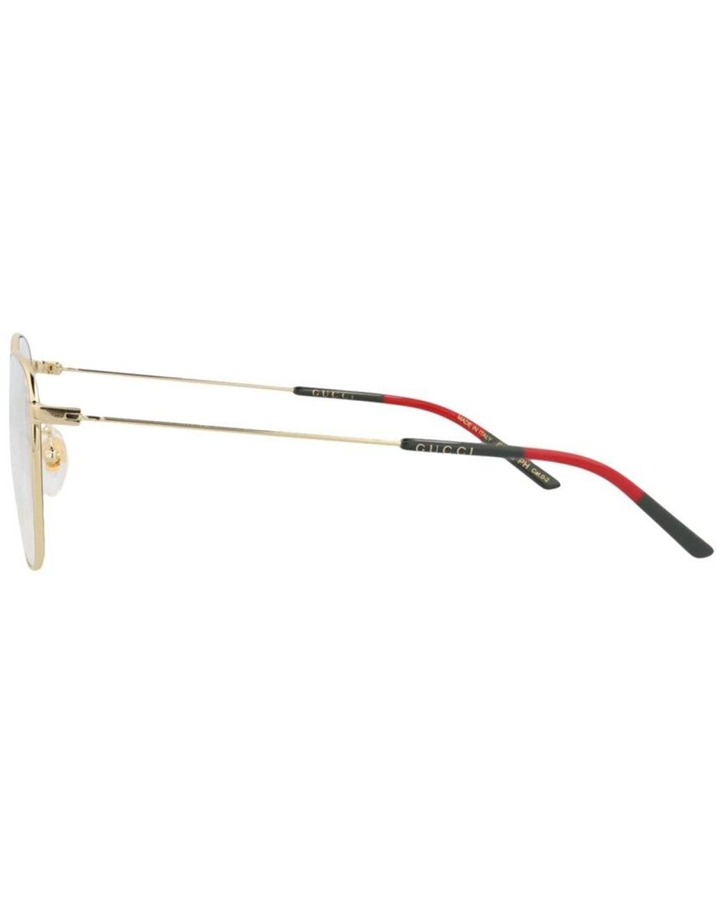 Gucci White 54Mm Sunglasses for men