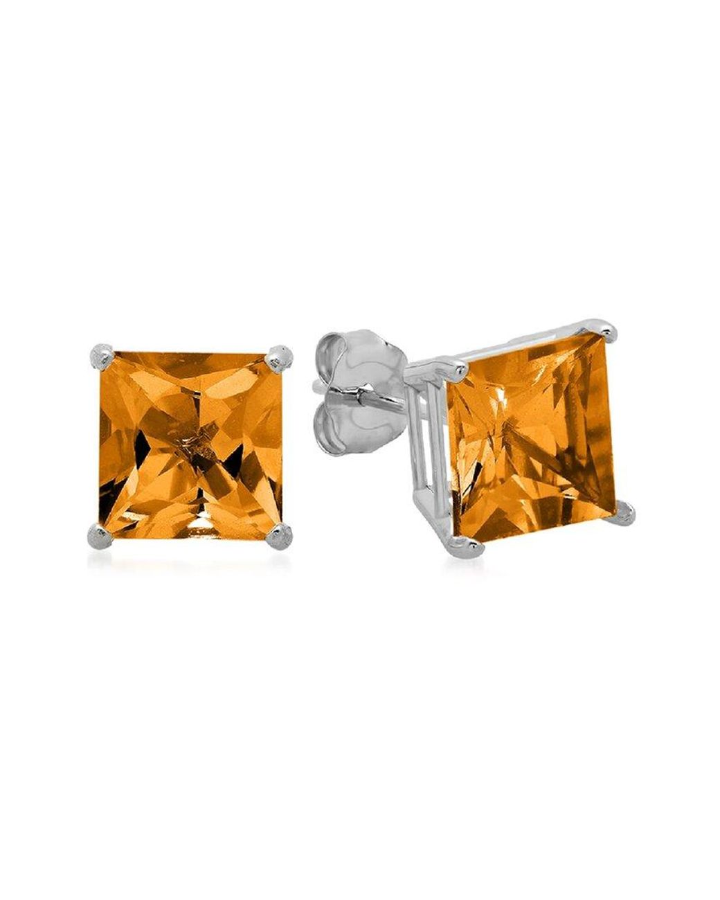 MaxColor Multicolor 10k 3.30 Ct. Tw. Citrine Studs