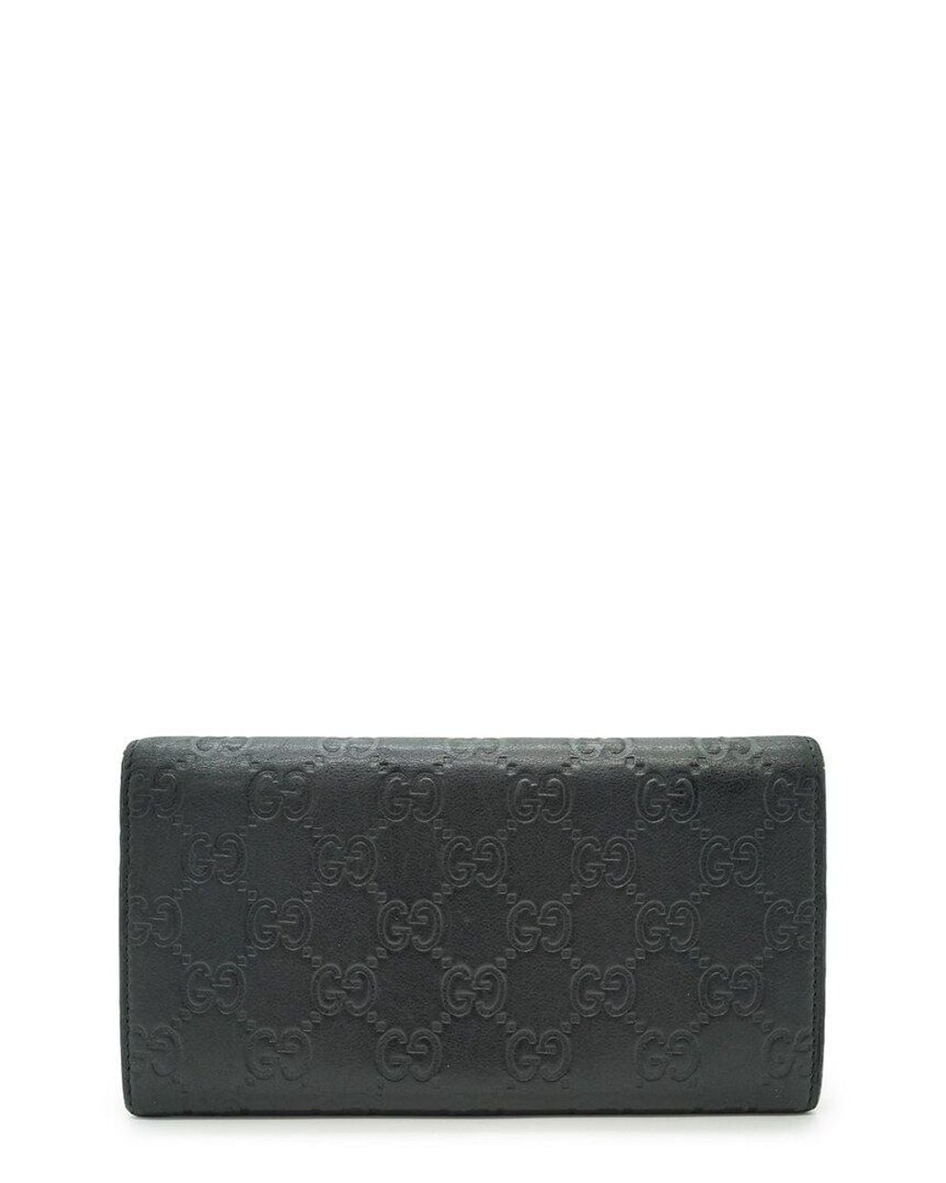 Gucci Gray Ssima Leather Wallet (Authentic Pre-Loved)