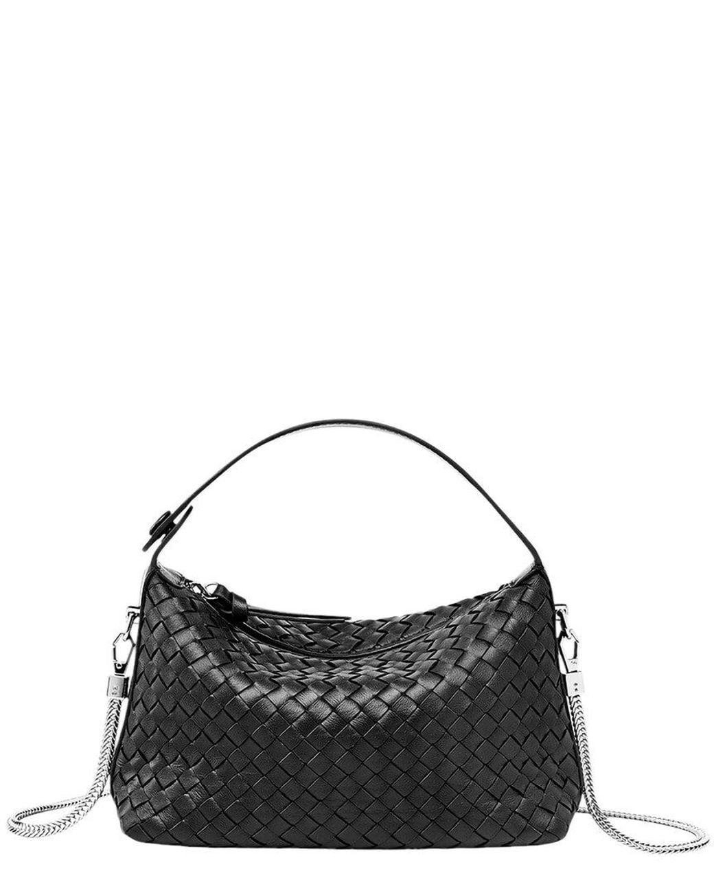 Adele Berto Black Leather Crossbody