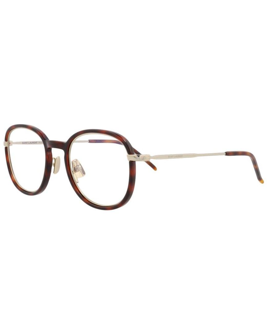 Saint Laurent Metallic 49Mm Optical Frames