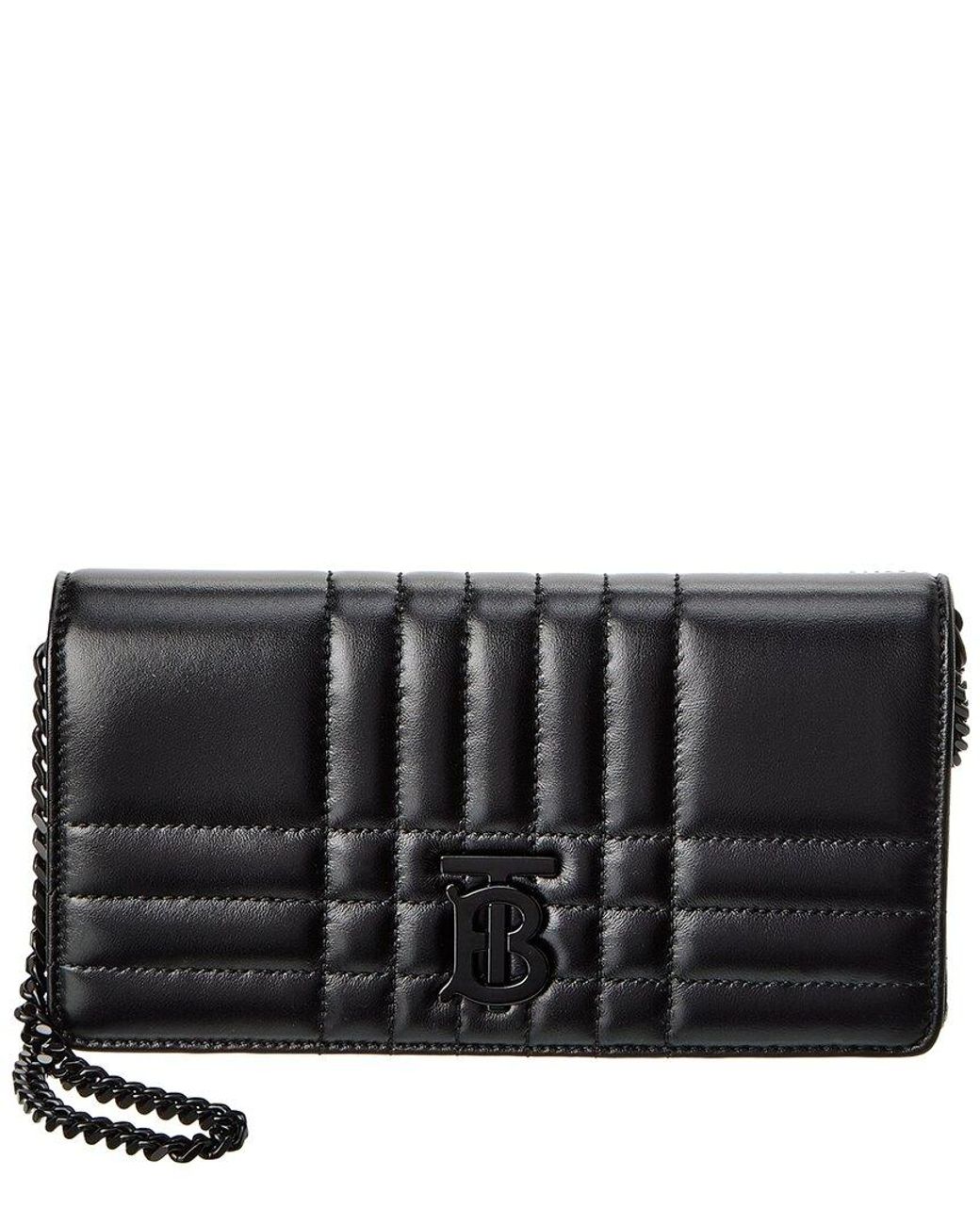 Burberry Lola Leather Wallet On Chain in Black Lyst
