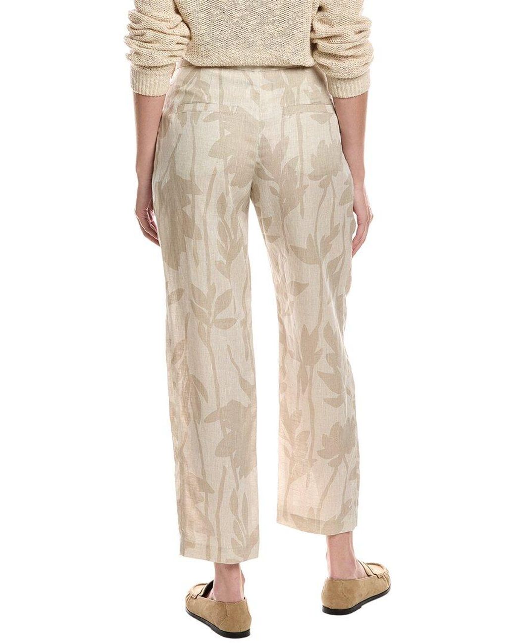 Brunello Cucinelli Natural Linen Pant