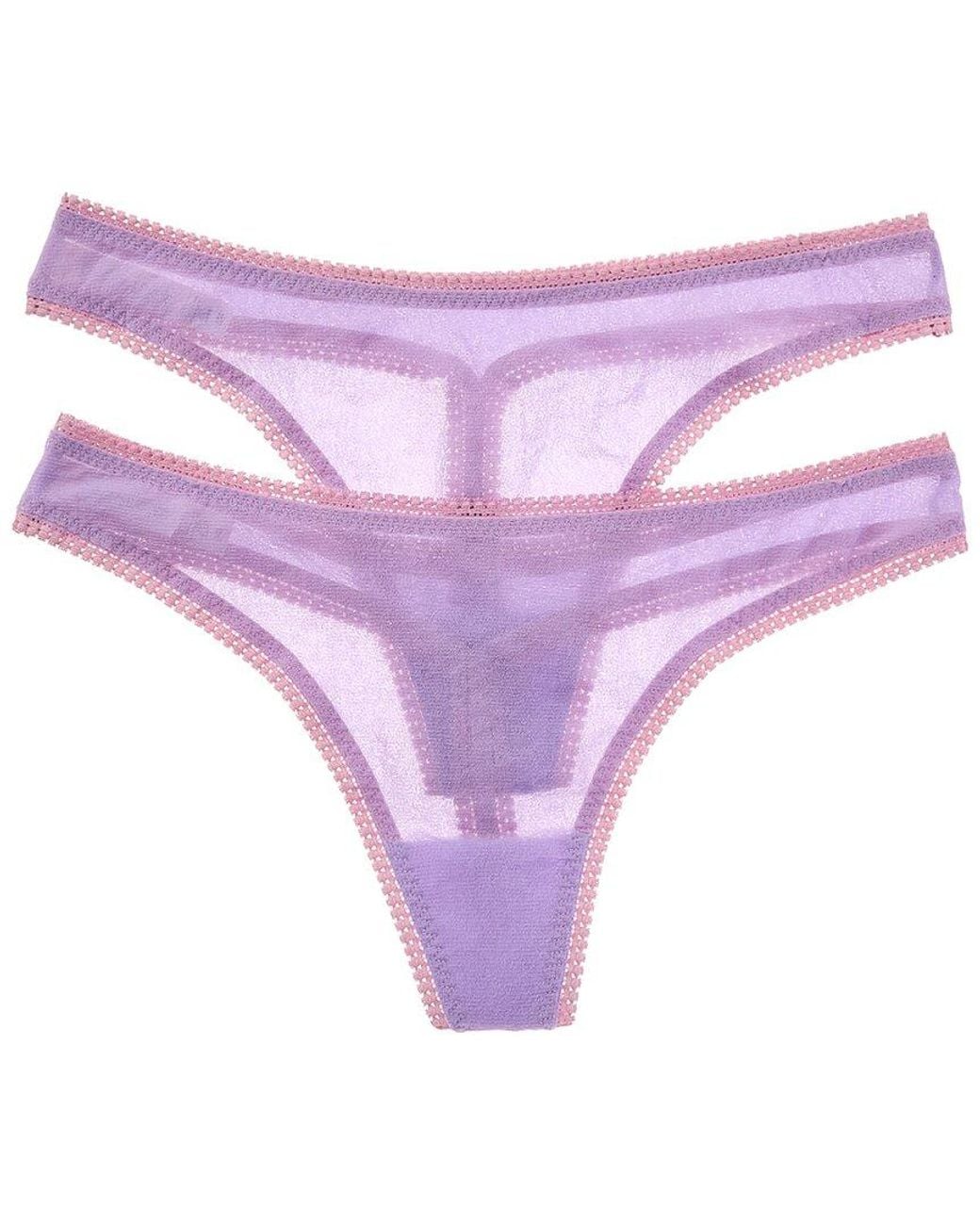On Gossamer Purple Ongossamer 2Pk Hip-G Thong