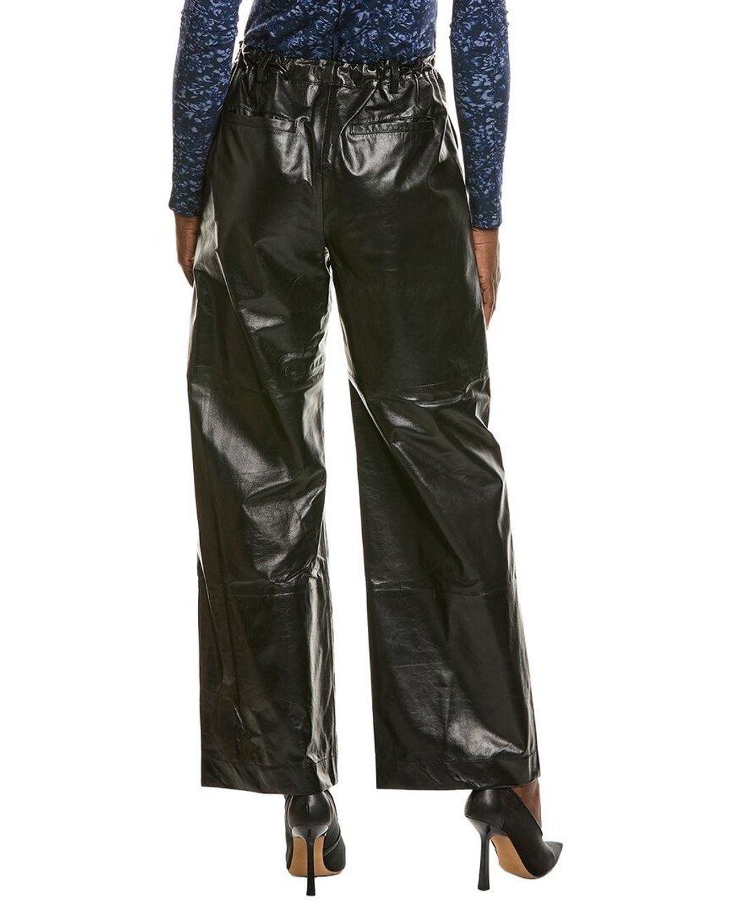 Proenza Schouler Black Magnus Leather Pant