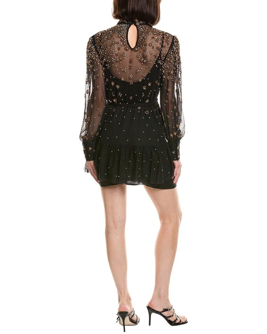 Farm Rio Black Mini Dress
