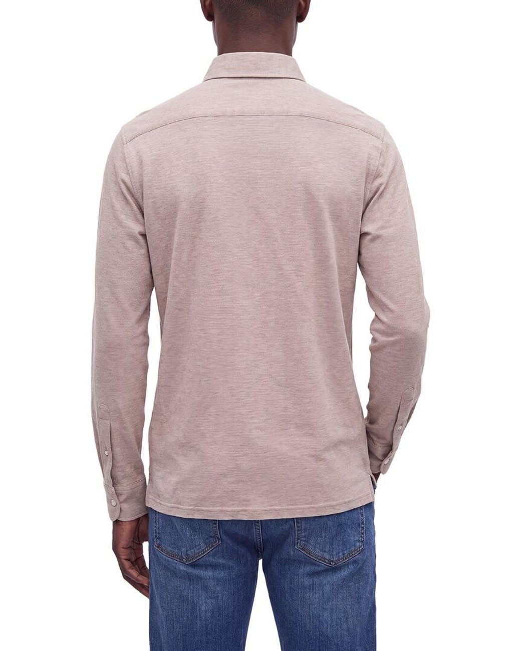 N.Peal Cashmere Blue Button-Down Collar Cashmere-Blend Shirt for men