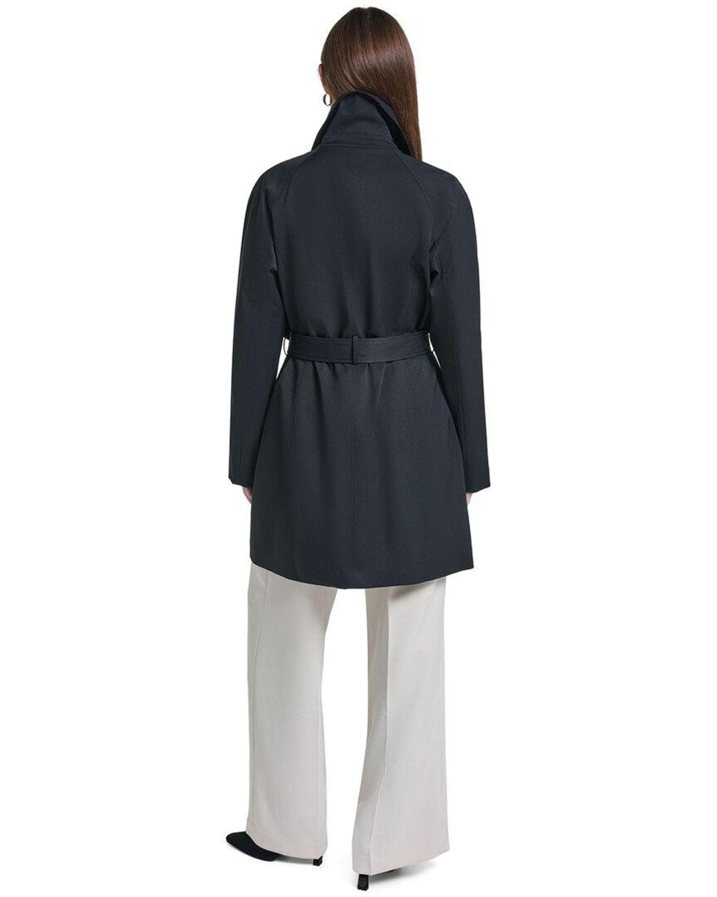 Karl Lagerfeld Blue Trench Coat