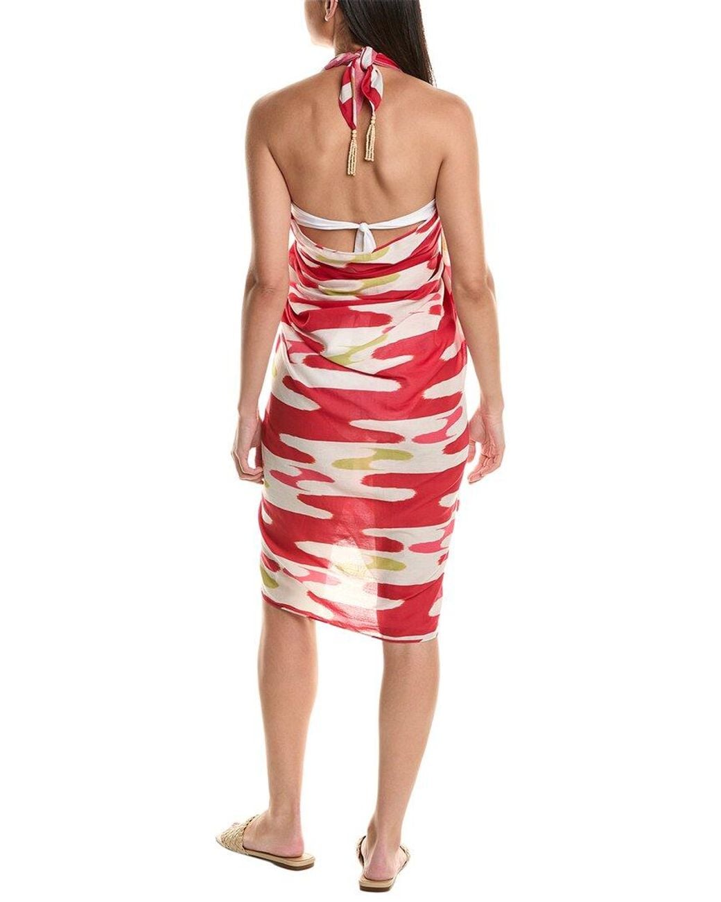 Natori Red Lido Pareo