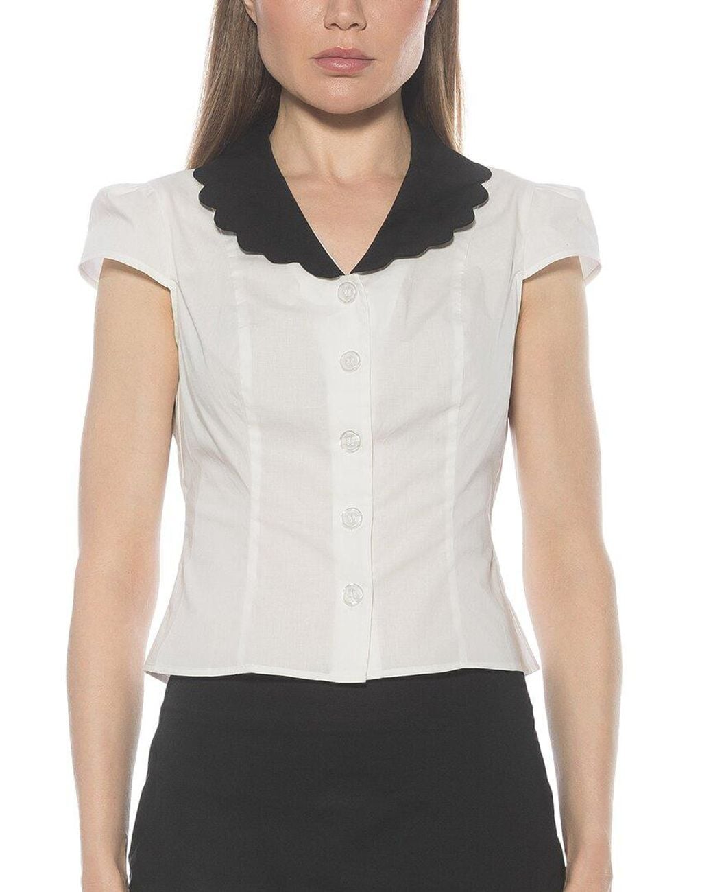 Alexia Admor White Gulianna Top