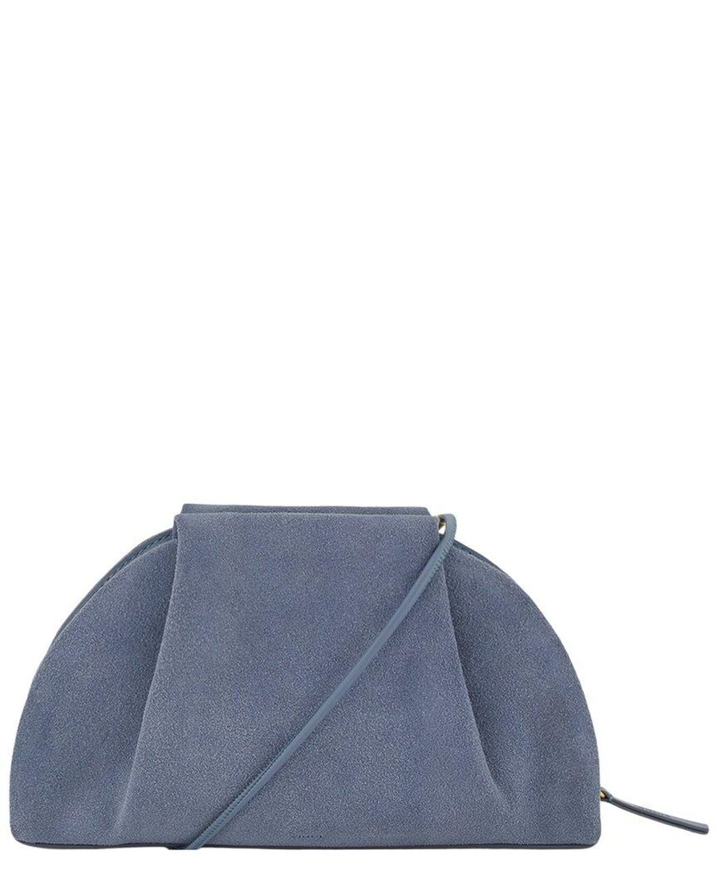 Vince Blue Ava Leather Clutch