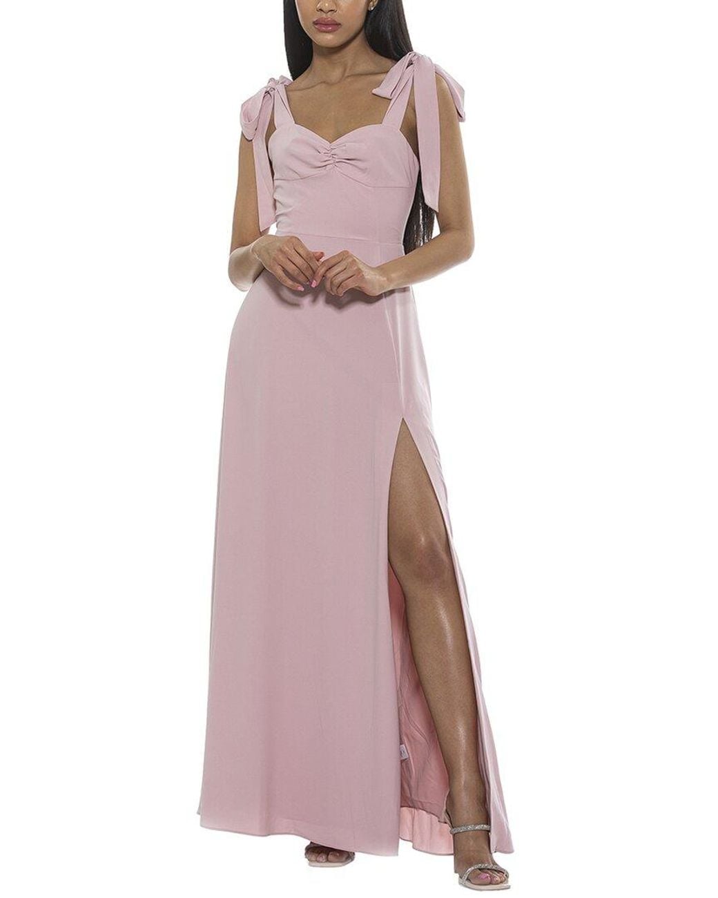 Alexia Admor Pink Arya Fit & Flare Dress