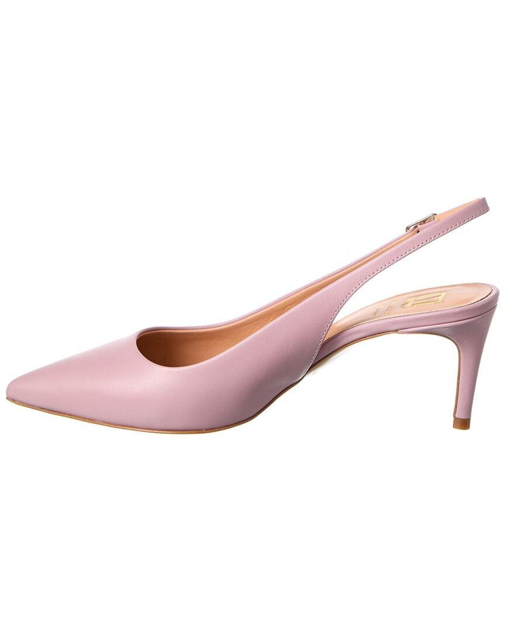 M by Bruno Magli Pink Rima Leather Slingback Pump