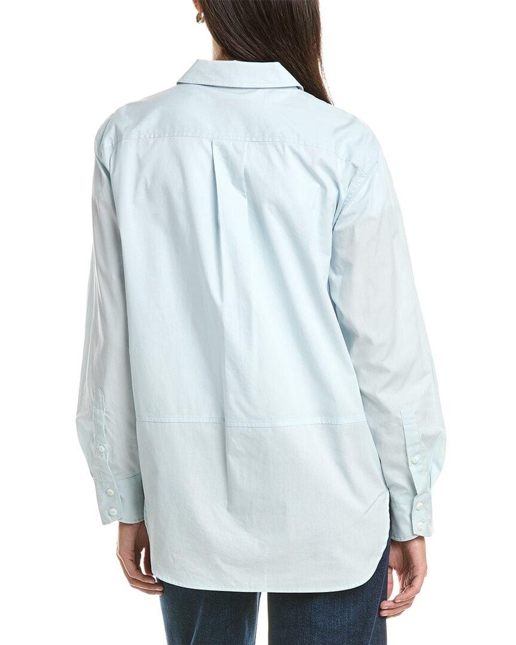 Rag & Bone Blue Bella Poplin Shirt