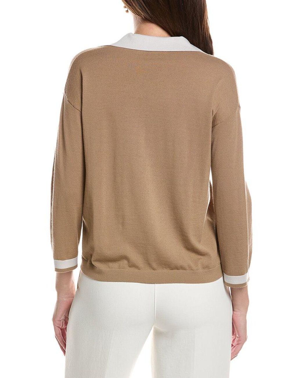 Sportmax Brown Accorta Wool Blazer Top