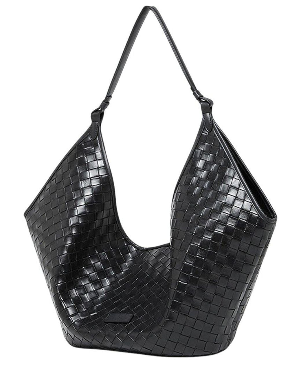 Adele Berto Black Leather Tote