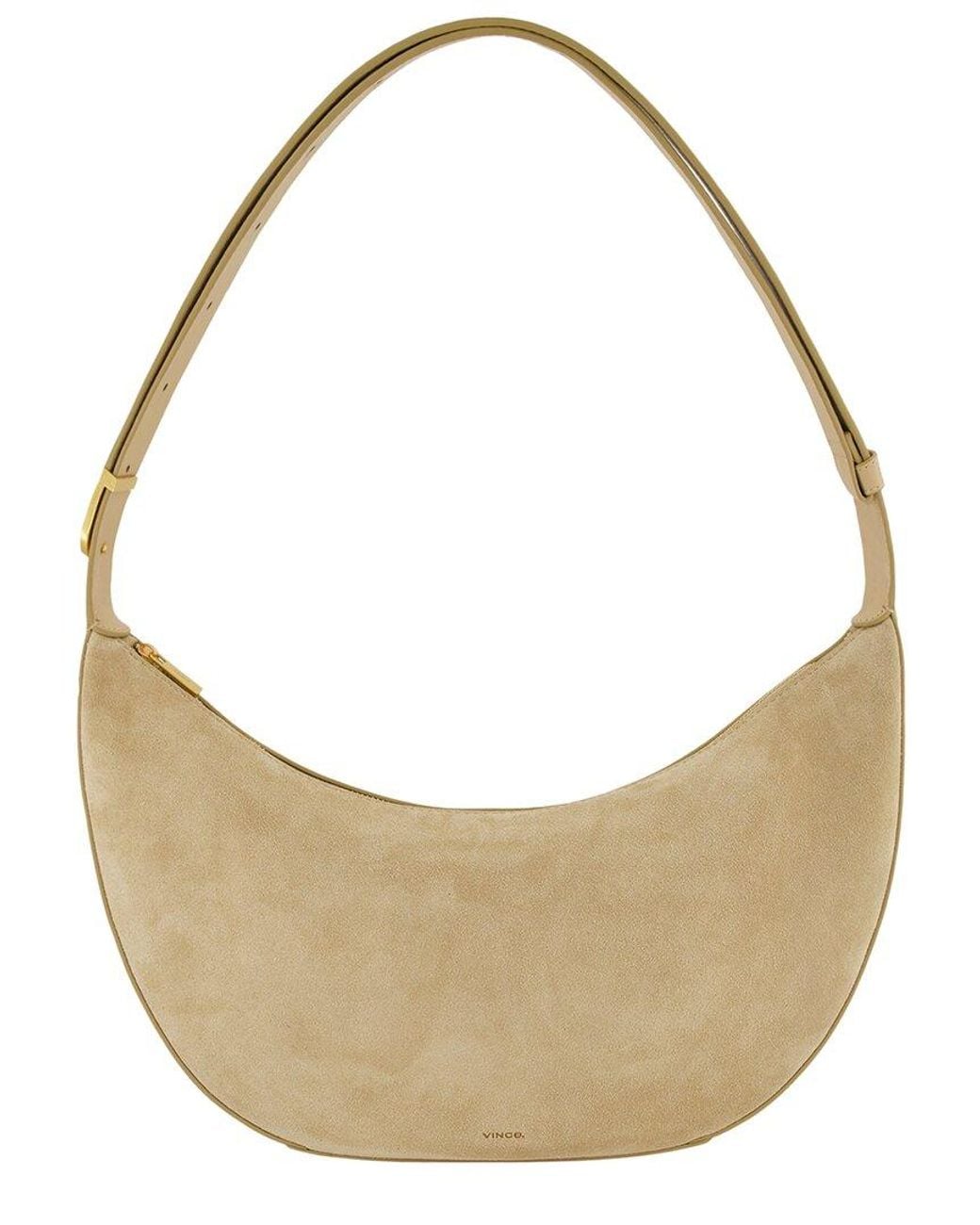 Vince Metallic Eris Leather Hobo Bag