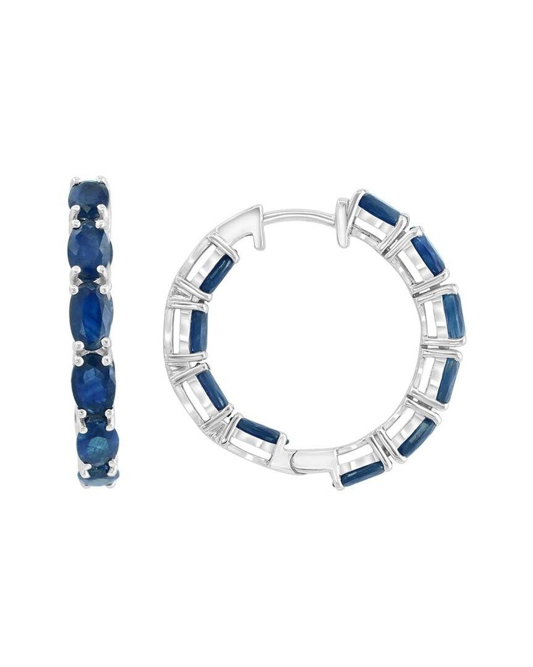 Effy Fine Jewelry Blue 14K 5.51 Ct. Tw. Sapphire Earrings