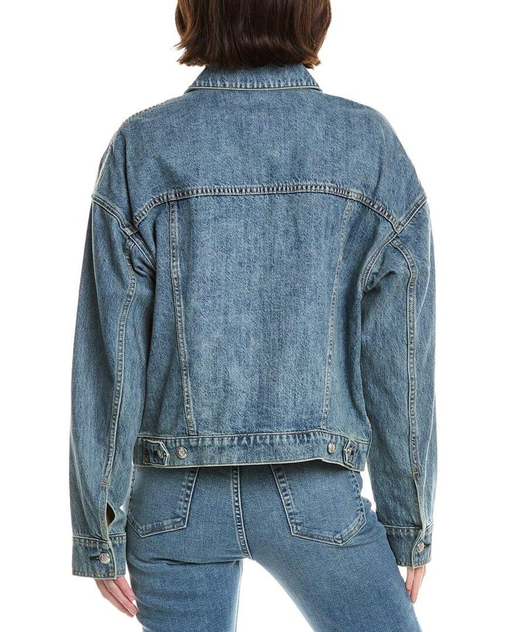 Rag & Bone Blue Ryan Denim Trucker Jacket