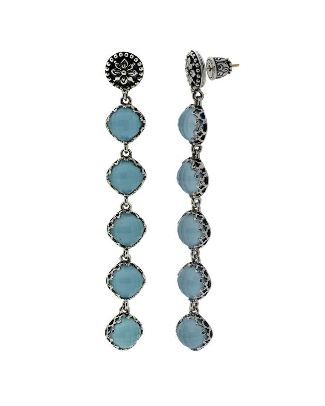 Konstantino Blue Silver Gemstone Earrings