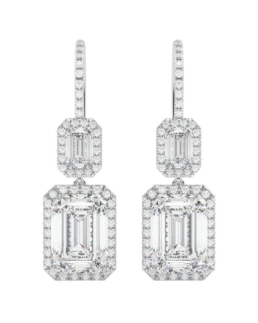 VOWE White 14k 10.00 Ct. Tw. Lab-grown Diamond Earrings