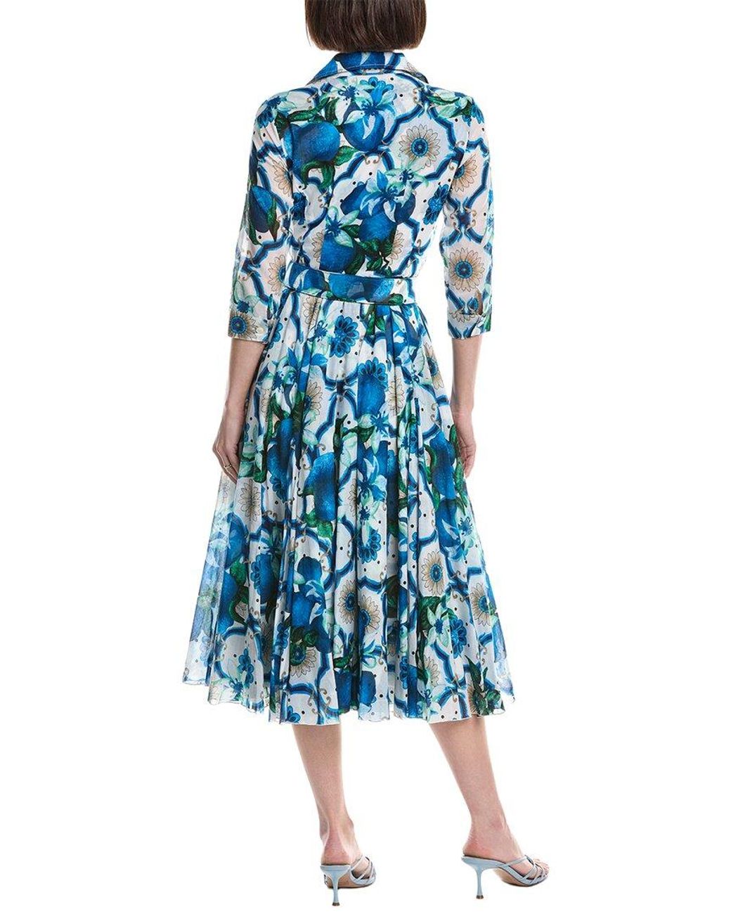 Samantha Sung Blue Aster Midi Dress