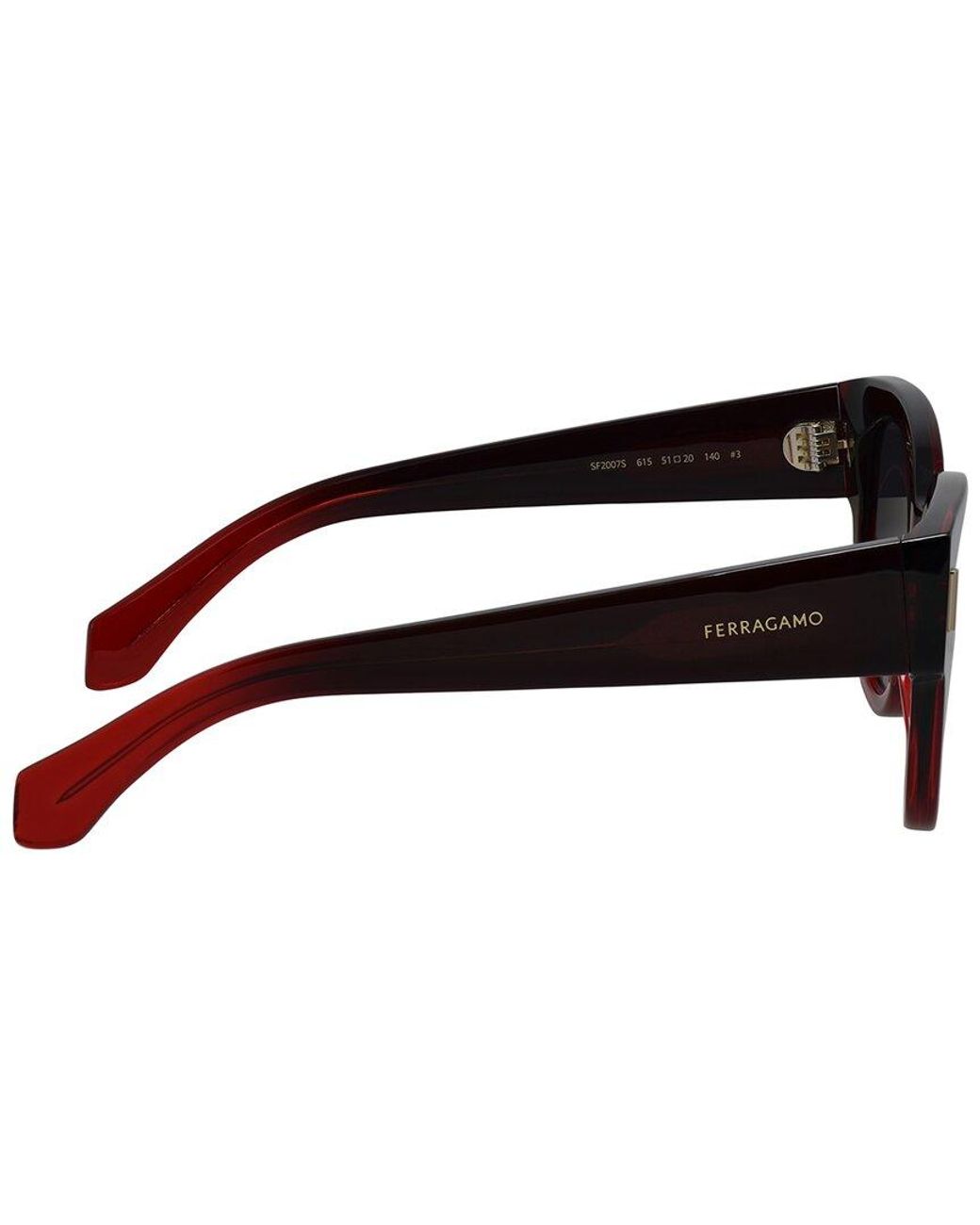 Ferragamo Black Sf 2007S 51Mm Sunglasses