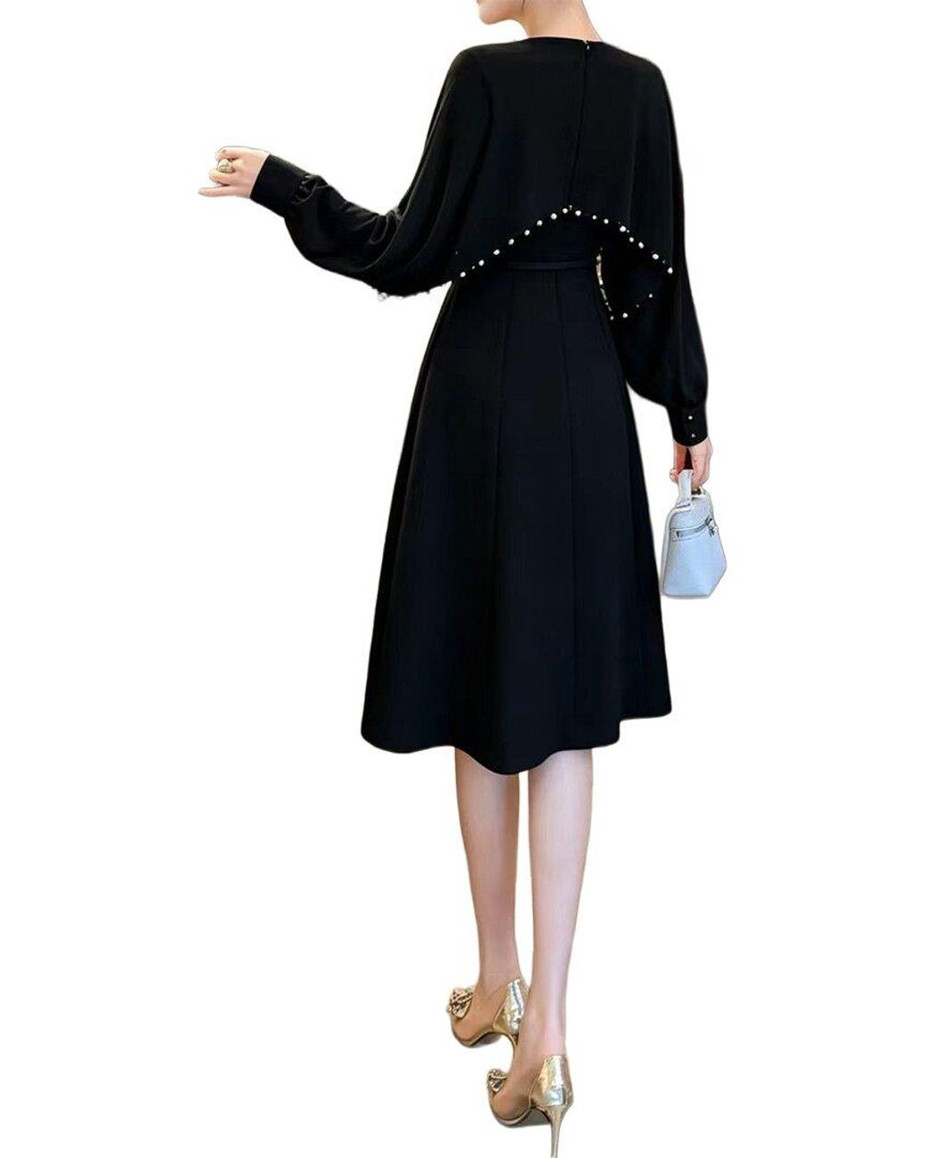 BRC By BURRYCO Black Solid Mini Dress