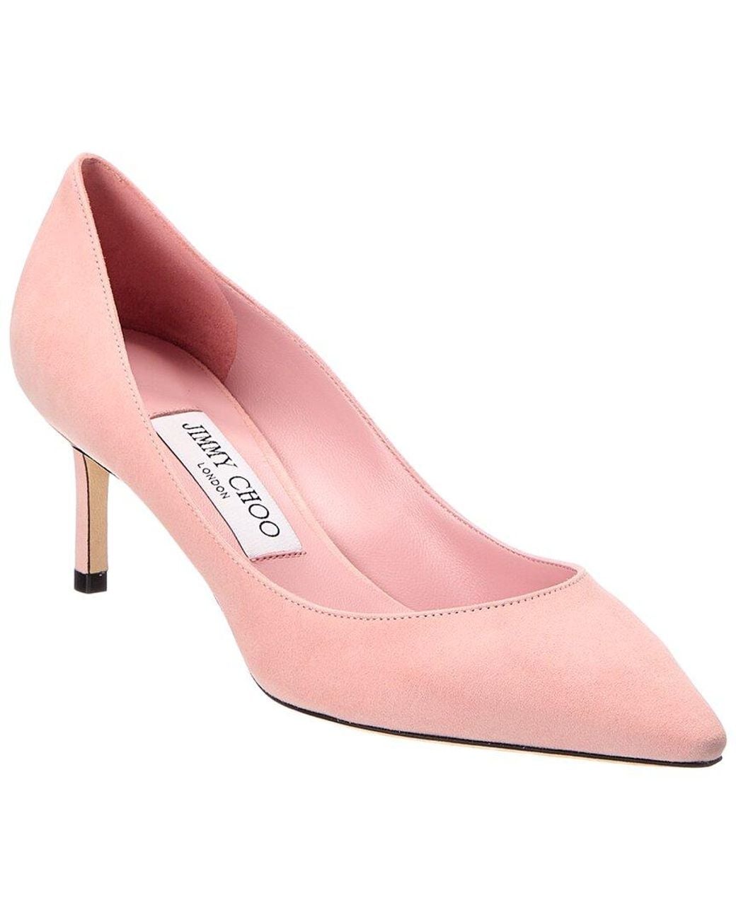 Jimmy Choo Pink Romy 60 Suede Pump