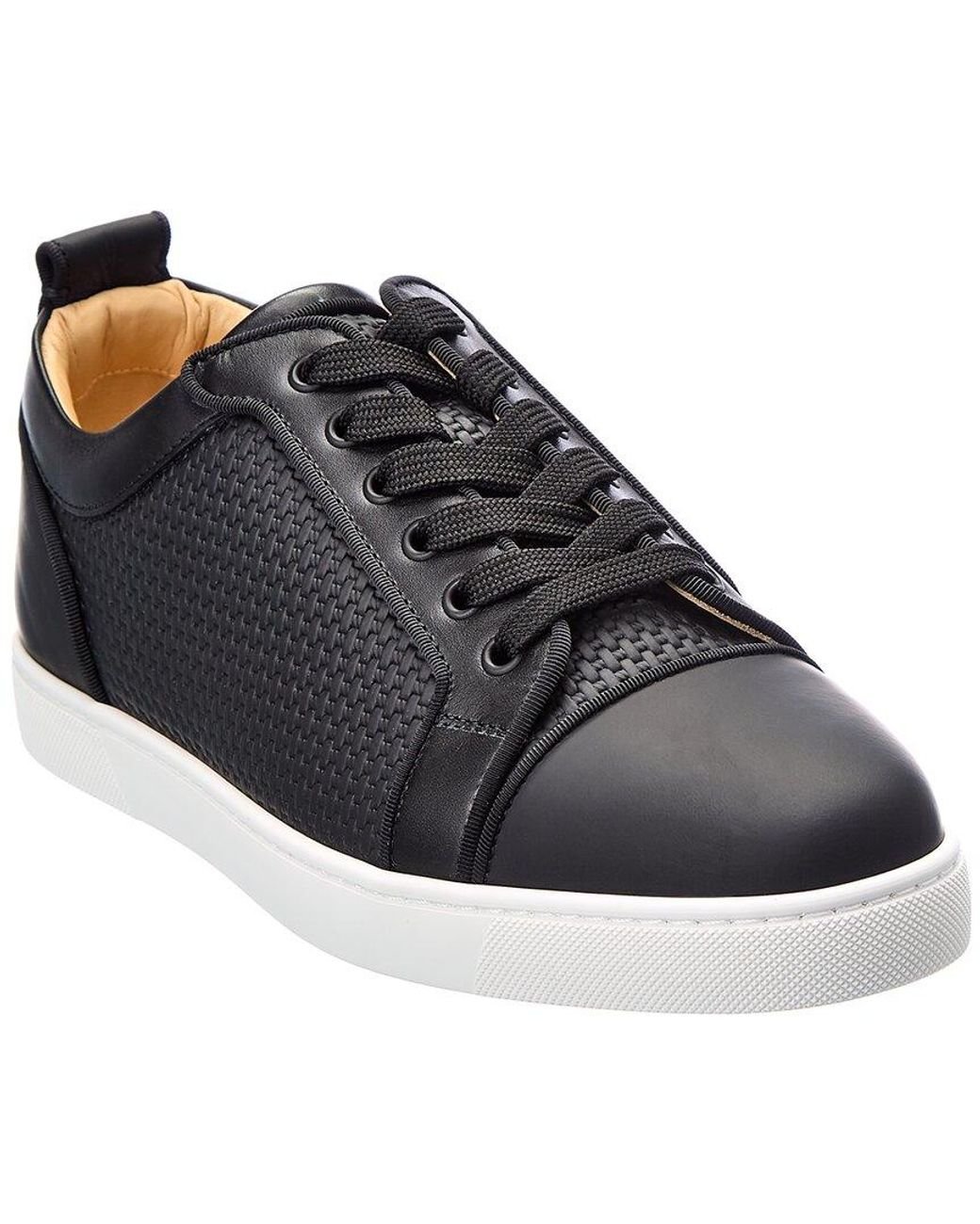 Christian Louboutin Men's Louis Junior Spikes Orlato Leather Sneakers -  Bergdorf Goodman