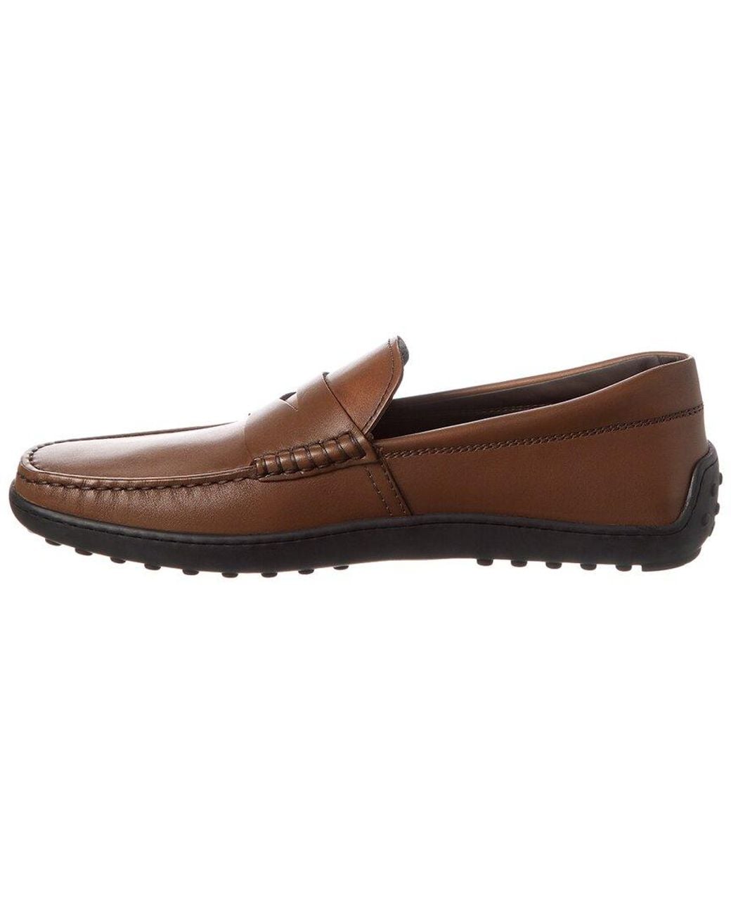 Tod's Brown Tods Leather Driver for men
