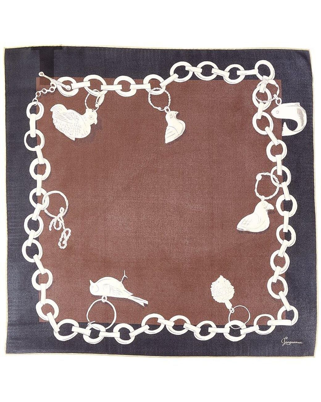 Jacquemus Metallic Silk Scarf