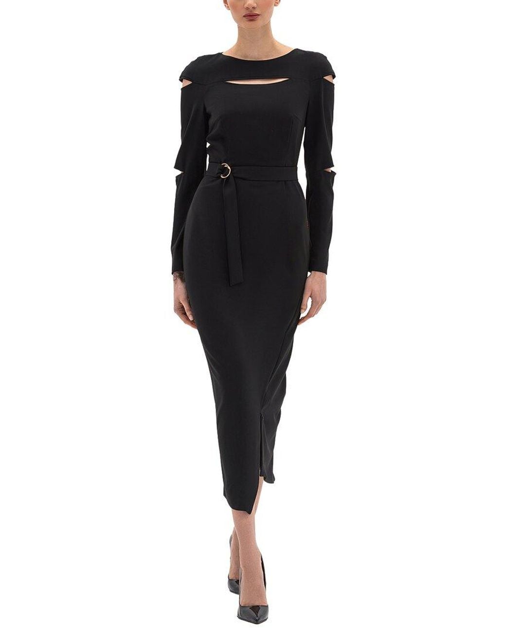 BGL Black Midi Dress