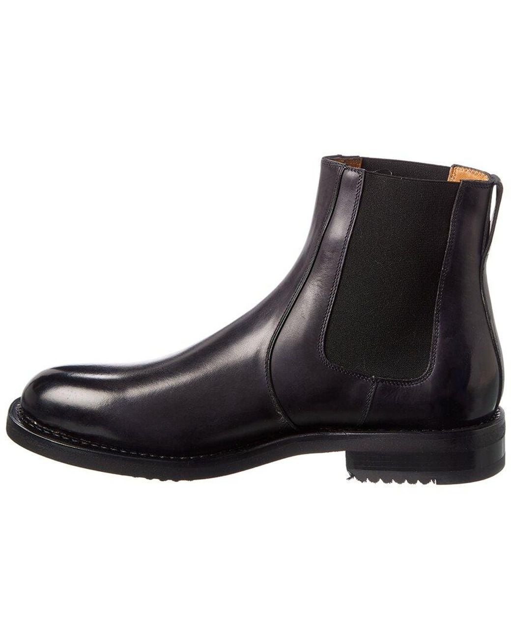 Ferragamo Black Nono Leather Boot for men